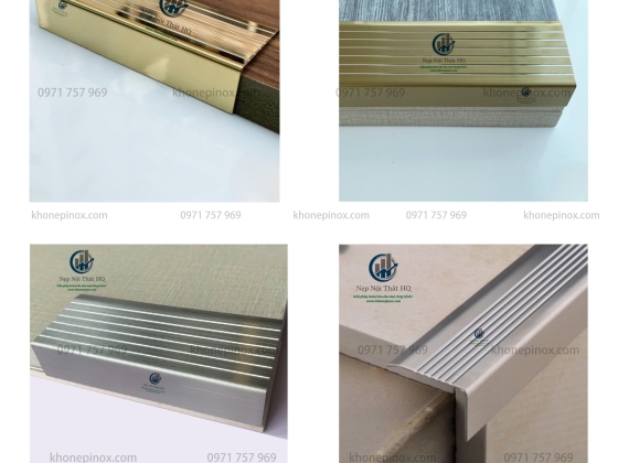 Nẹp cầu thang inox 304, Nẹp chống trơn trượt cầu thang inox HQ